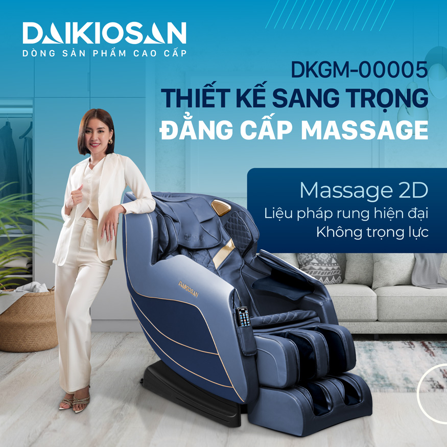 Ghế massage toàn thân Daikiosan DKGM-00005 mang diện mạo sang trọng