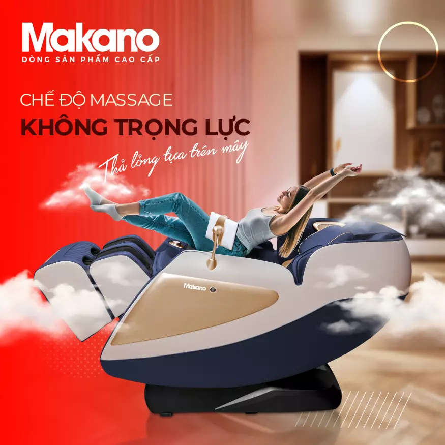 Ghế massage Makano MKGM-20006 được tích hợp tư thế massage không trọng lực