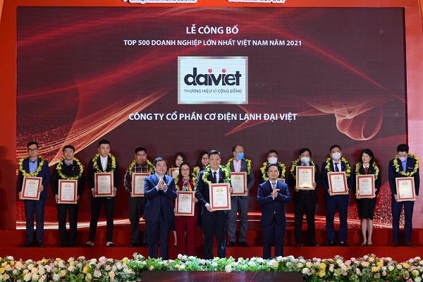 Tập Đoàn Đại Việt  tiếp tục lọt Top 500 doanh nghiệp tư nhân lớn nhất Việt Nam 2021