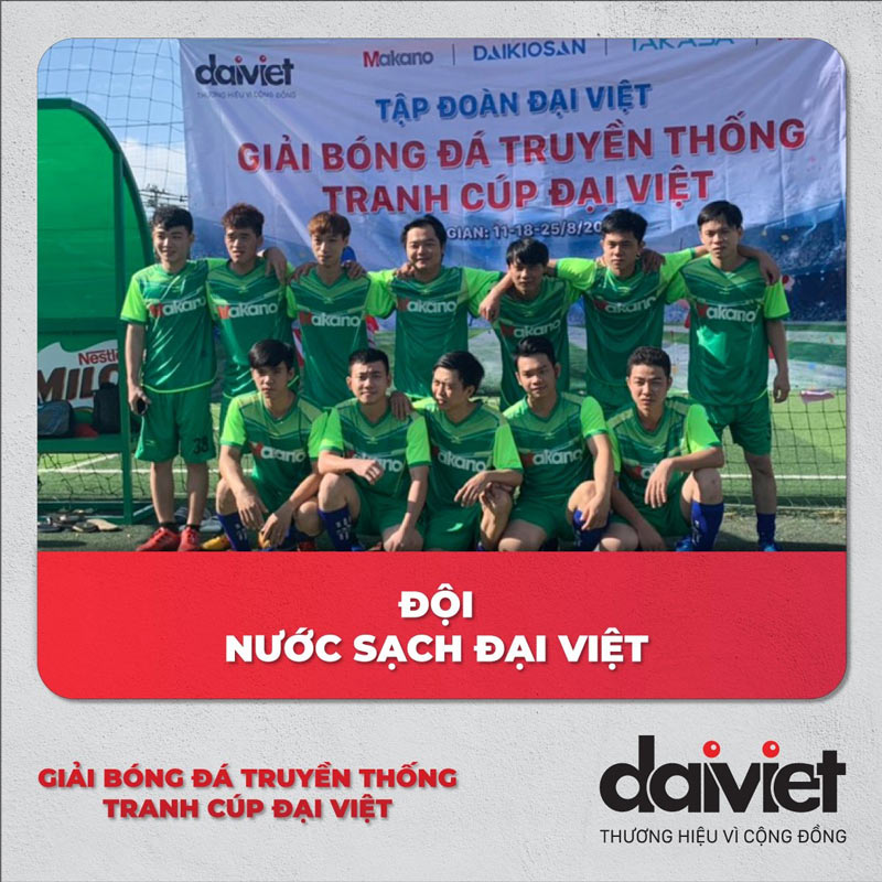 đội nước sạch đại việt - giải bóng đá truyền thống công ty Đại Việt năm 2019