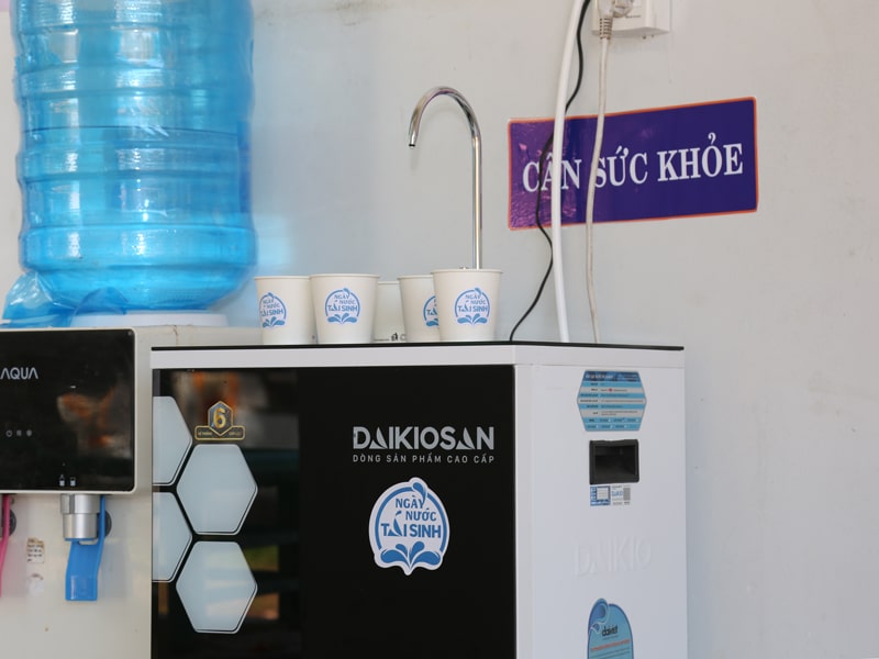 Máy lọc nước Daikiosan có khả năng xử lý nguồn nước nhiễm phèn tại bệnh viện Nhân Ái