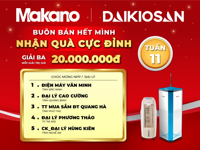 đại lý trúng thưởng tăng tốc mùa hè đợt tuần 11 - giải ba