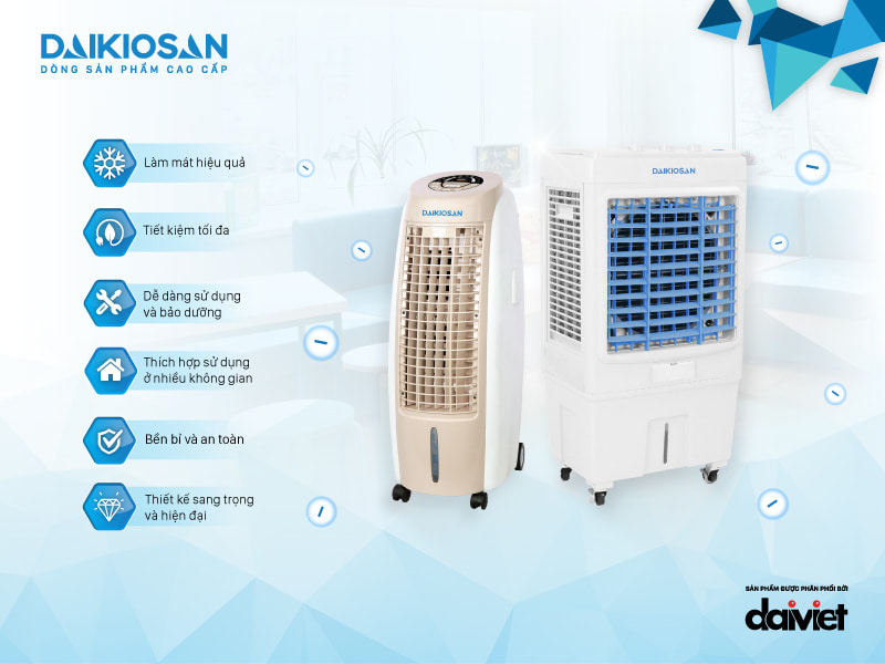 daikiosan làm mát cho nhiều không gian khác nhau