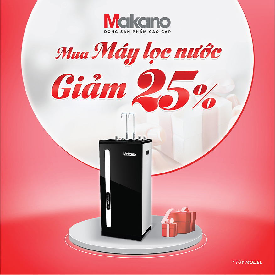 MÁY LỌC NƯỚC giảm 25% áp dụng tùy model