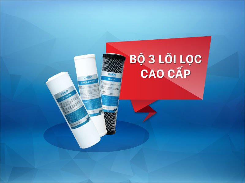 Combo 3 lõi lọc giúp tiết kiệm chi phí thay lõi