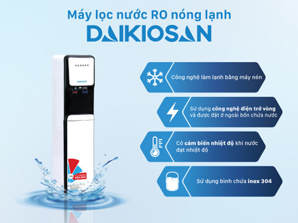 máy lọc nước nóng lạnh giúp tiết kiệm nguồn điện