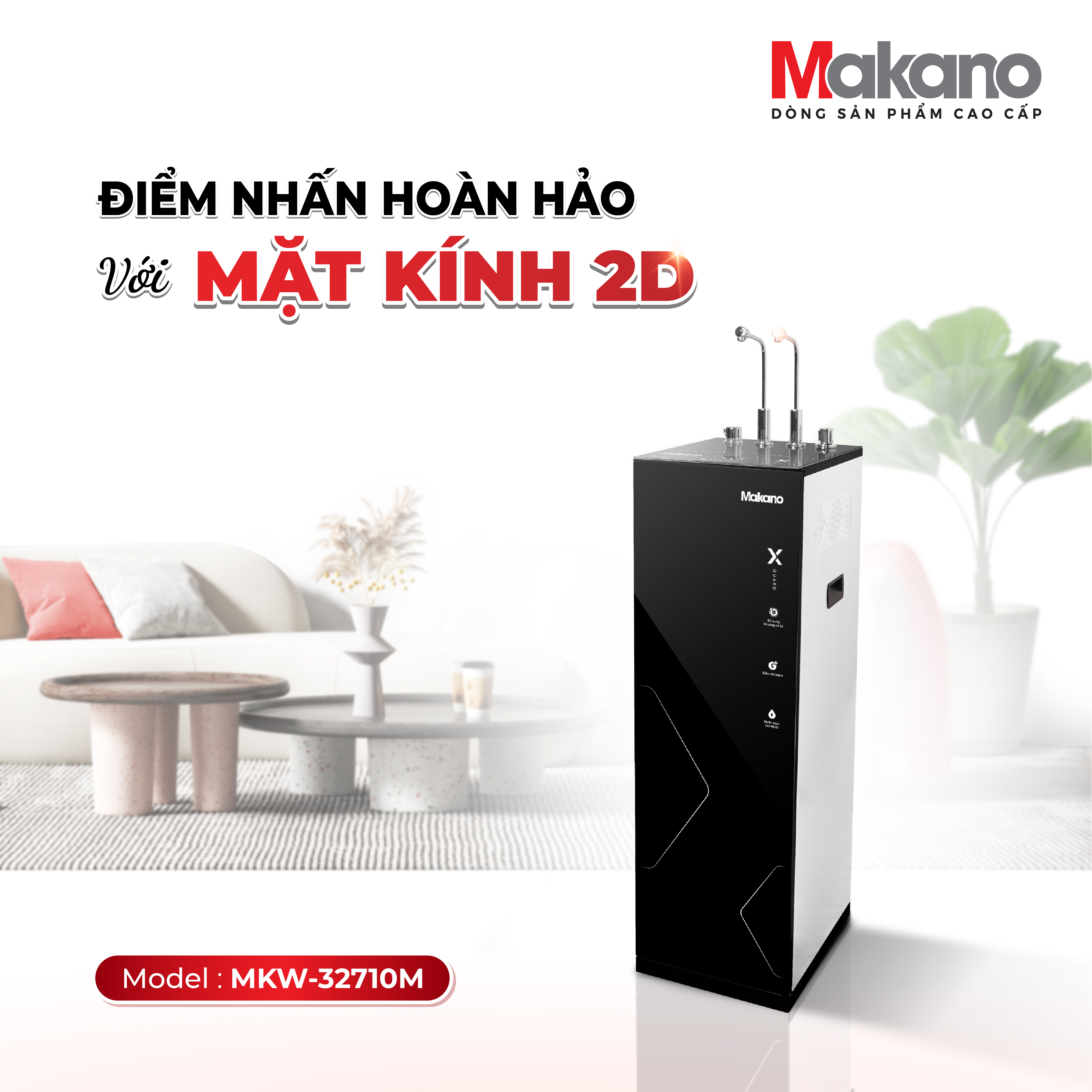 Máy lọc nước X-Guard nóng nguội lạnh Makano MKW-32710M