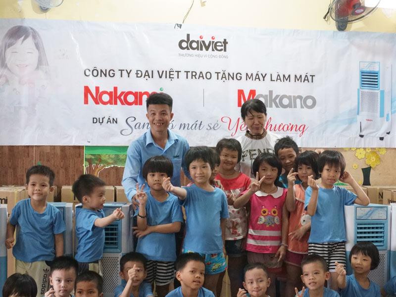 San Gió Mát Sẻ Yêu Thương đã kịp thời trao những chiếc máy làm mát cho mái ấm Hoa Mẫu Đơn