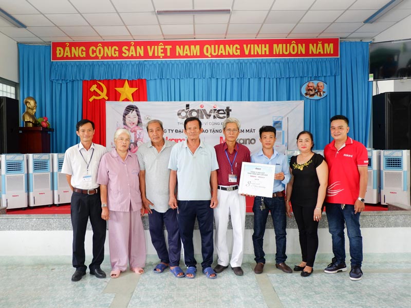 Trao tặng máy làm mát Nakami tại Trung tâm công tác xã hội tỉnh Tiền Giang