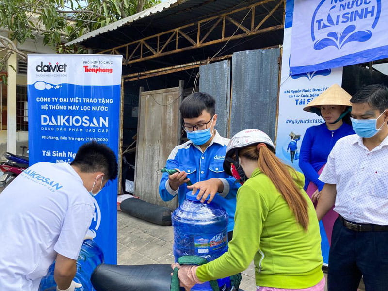 tái sinh nguồn nước nhiễm mặn