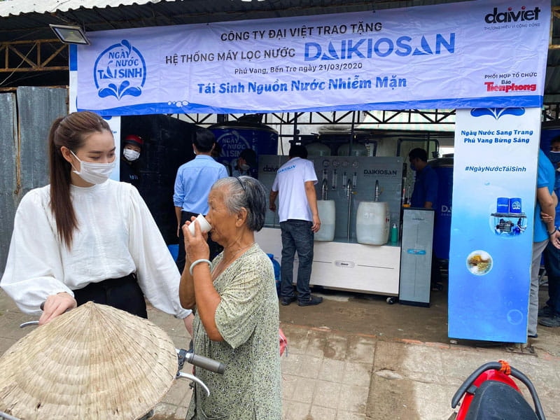 tái sinh nguồn nước nhiễm mặn