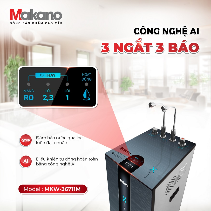 Vận hành tự động với bộ vi xử lý thông minh